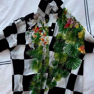 Versace  Vintage Fruit Print Button Down